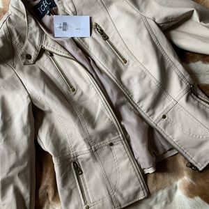 TCEC faux leather jacket